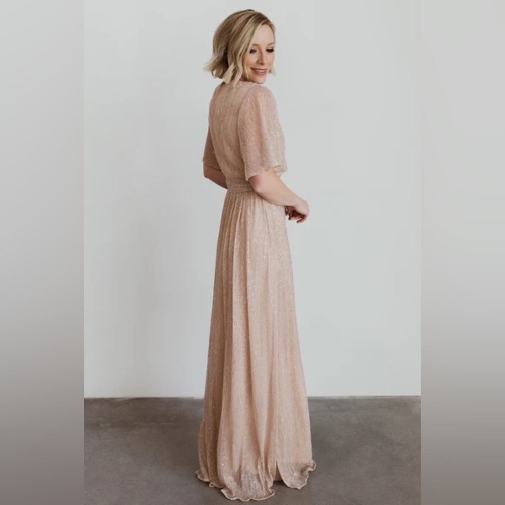 Baltic Born Shimmering Tan Maxi Dress - Picture 7 of 15